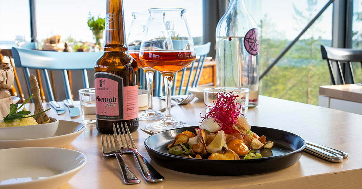 Dukat bord på Restaurang Utblick