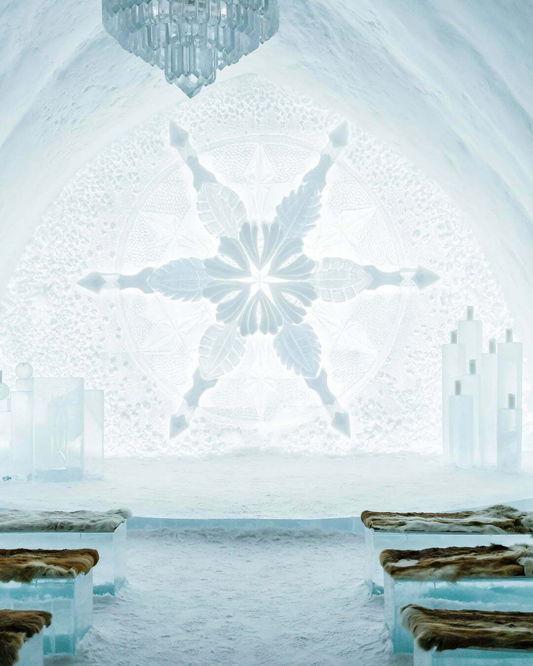 Icehotel Jukkasjärvi cermonisalen 2018