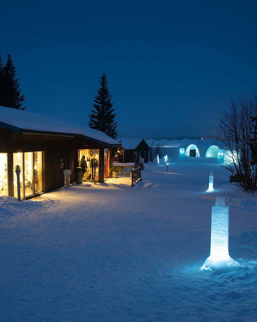 Icehotel Jukkasjärvi outside