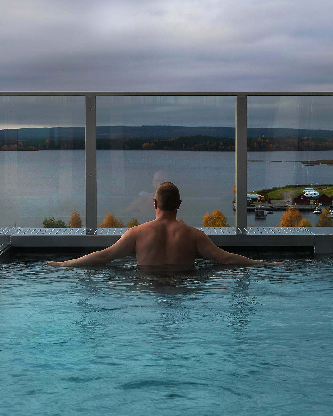Terrasspoolen på Kust hotell spa