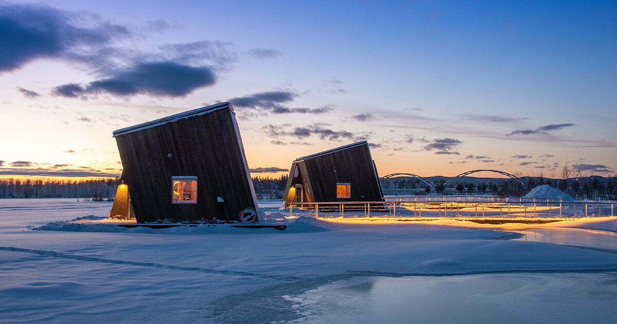 Arctic Bath boende på Luleälven