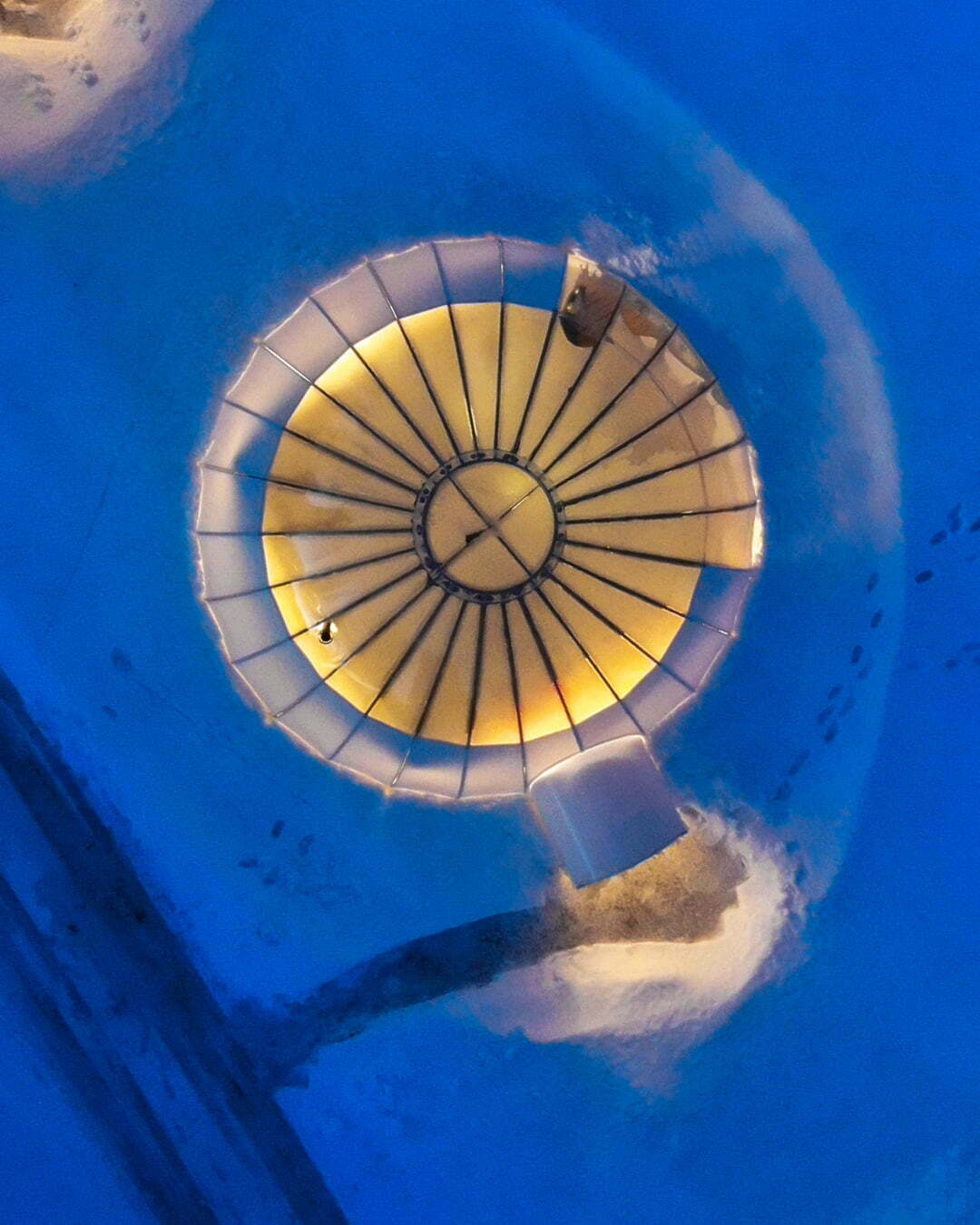 Drönarbild på Ice and light village i Kalix