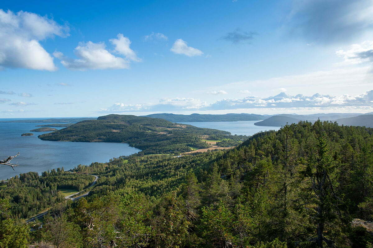 Utsikt från Skuleberget Höga kusten-leden