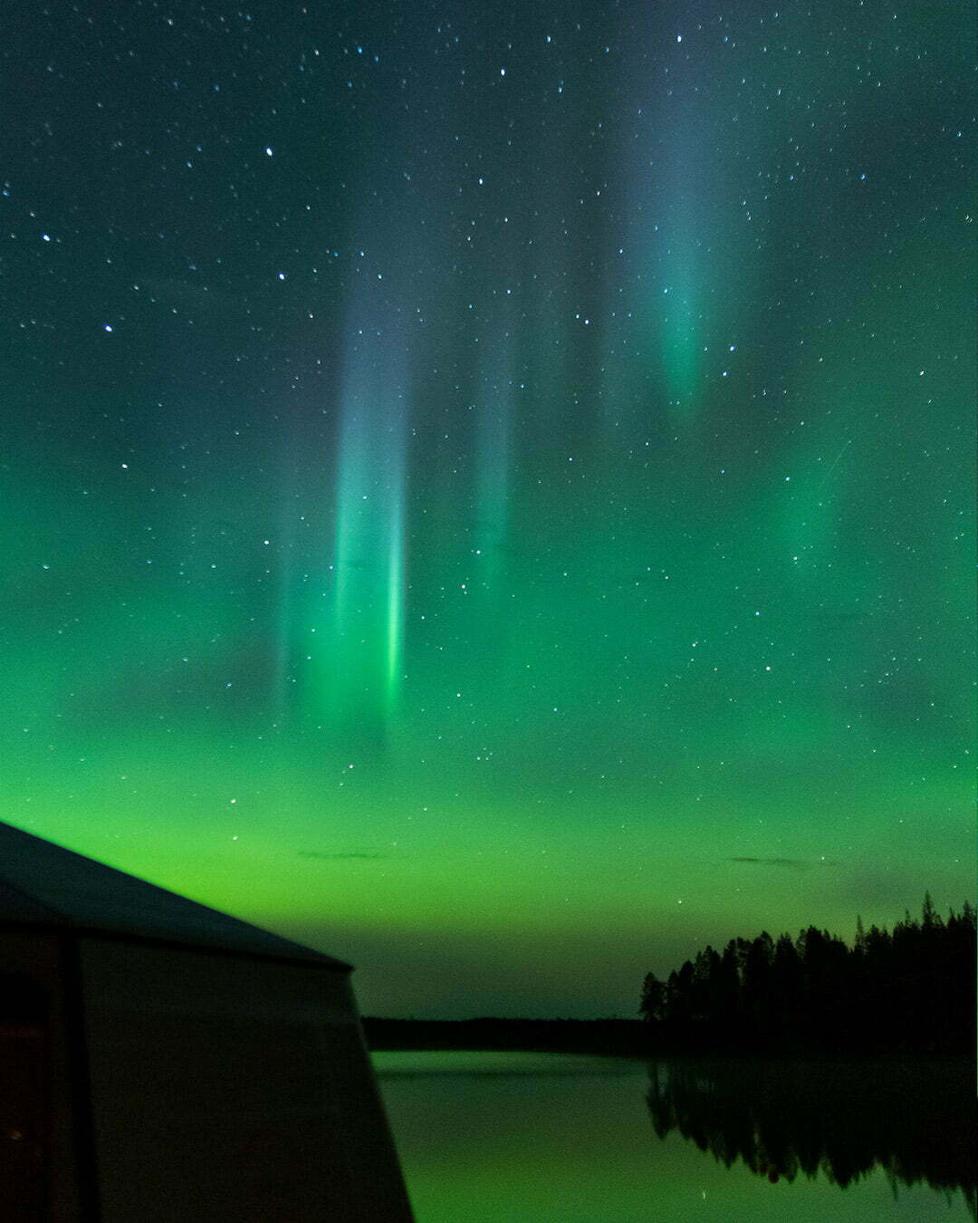 Norrsken i Jokkmokk på Aurora Igloohotel 26 september 2020