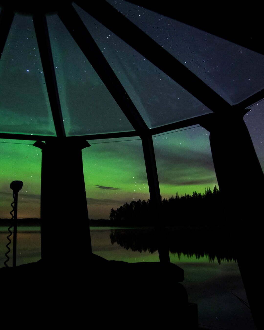 Norrsken i Jokkmokk på Aurora Igloohotel 26 september 2020