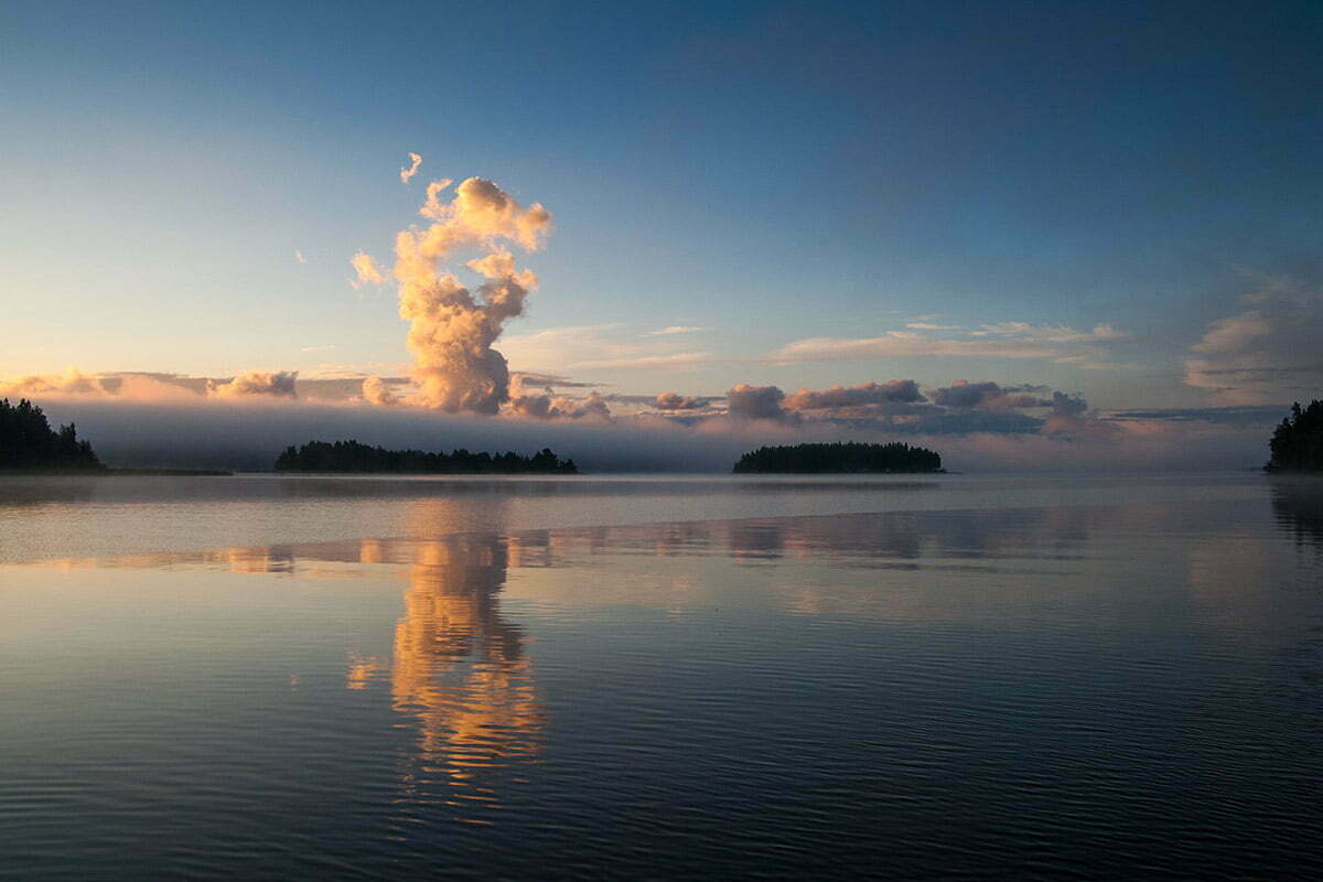 Gryning i Bottenvikens skärgård liggande bild 00003 format 1200x800