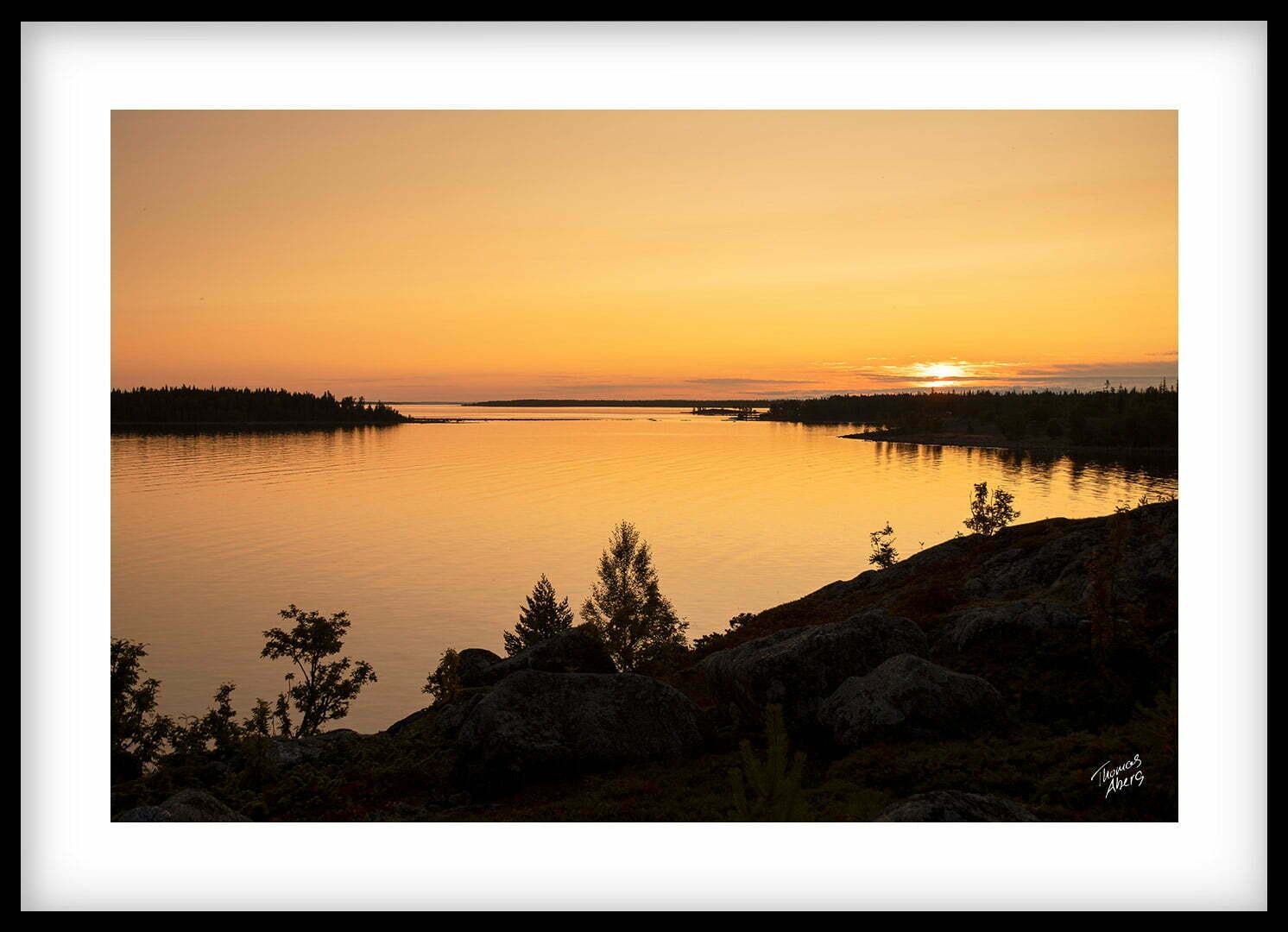 Tavla 00052 Kluntarna i gyllene soluppgång