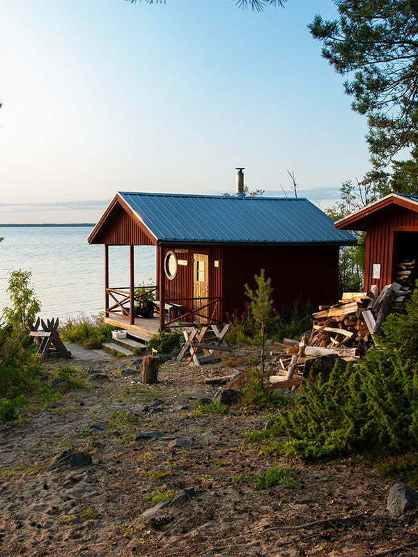 Bastu i solnedgången Kluntarna Luleå skärgård 1200x800 px bild 00035