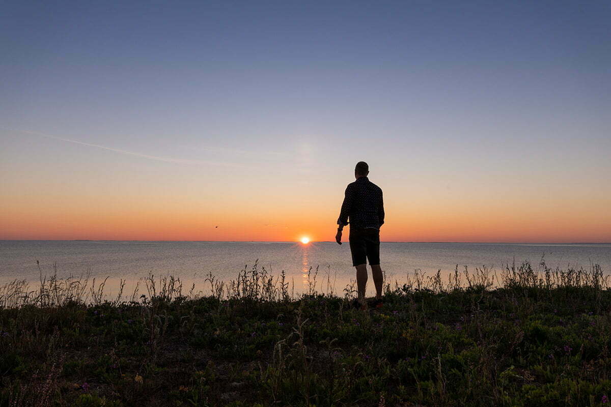 Malören Bottenviken Kalix solnedgång man Thomas Åberg