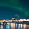 Bild 00153 Norrsken i södra hamn och isvägen vid kranen i Luleå storlek 1080x1350